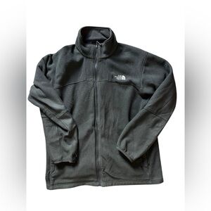 TNF The North Face Fleece Full Zip Jacket Men's XL Gray Warm Long Sleeve Pockets